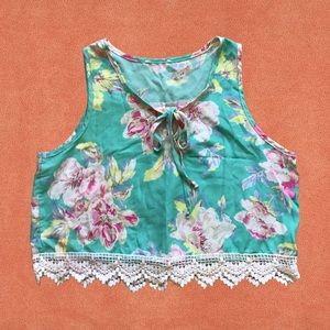 FLORAL LACE TANK
